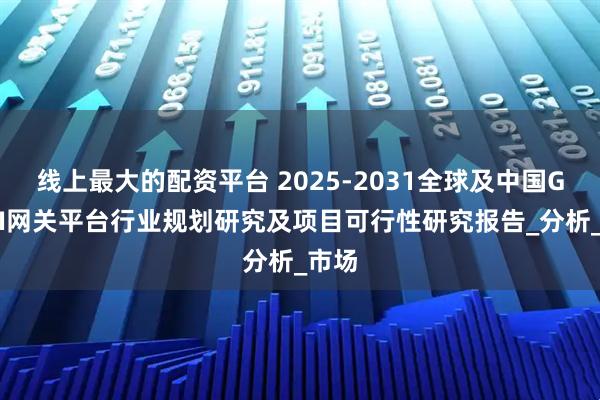 线上最大的配资平台 2025-2031全球及中国GenAI网关平台行业规划研究及项目可行性研究报告_分析_市场